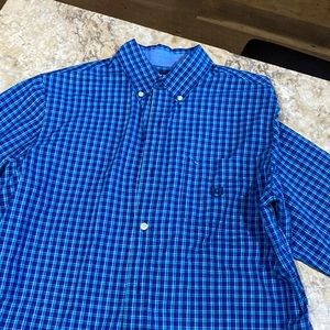 Chaps button down dress shirt size medium (21/1)